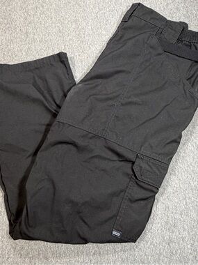 5.11 Tactical Men's Taclite Pro Ripstop Black Cargo Pants 34x30